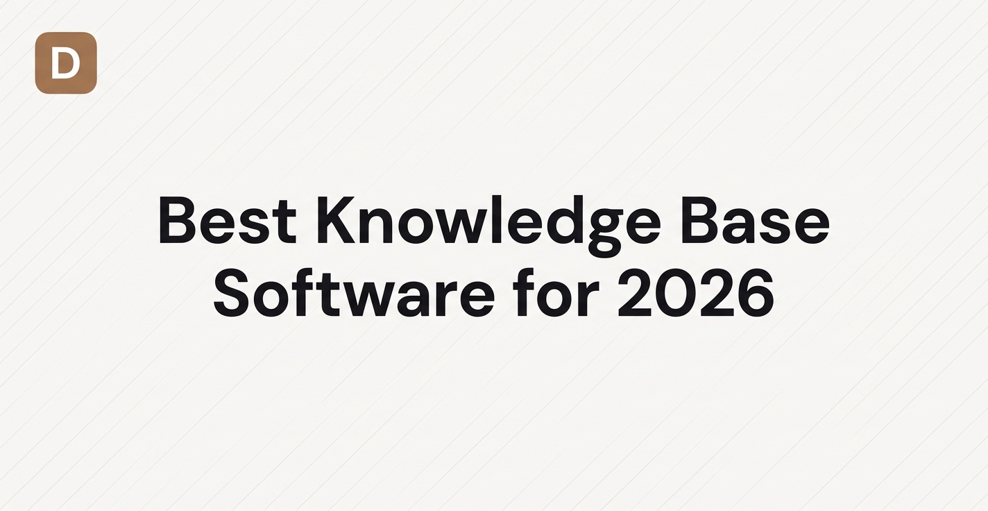 Best Knowledge Base Software for 2026