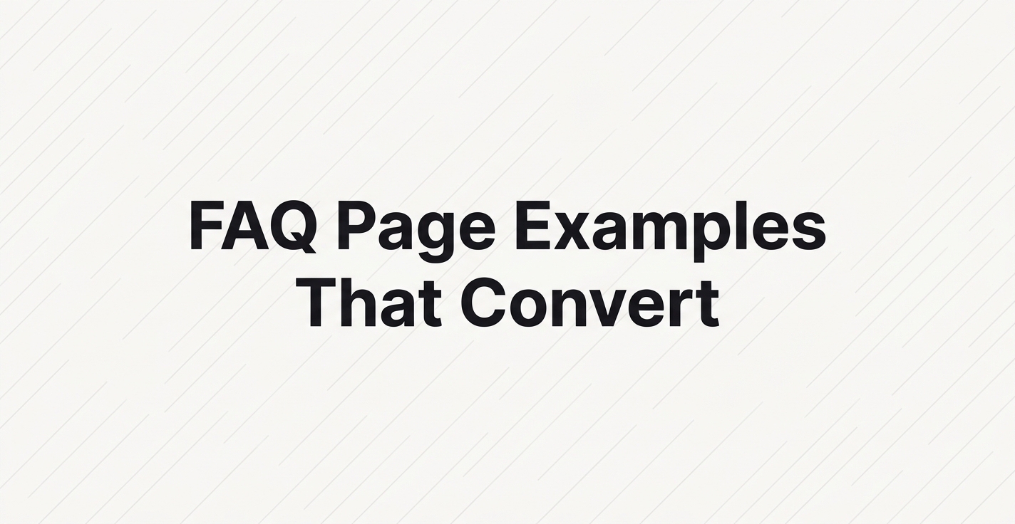 14 Best FAQ Page Examples to Copy in 2026