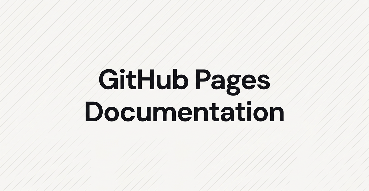 GitHub Pages Documentation: How to Host Docs Free